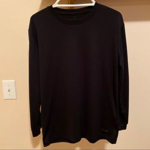 Russell Long Sleeve Black Athletic Shirt